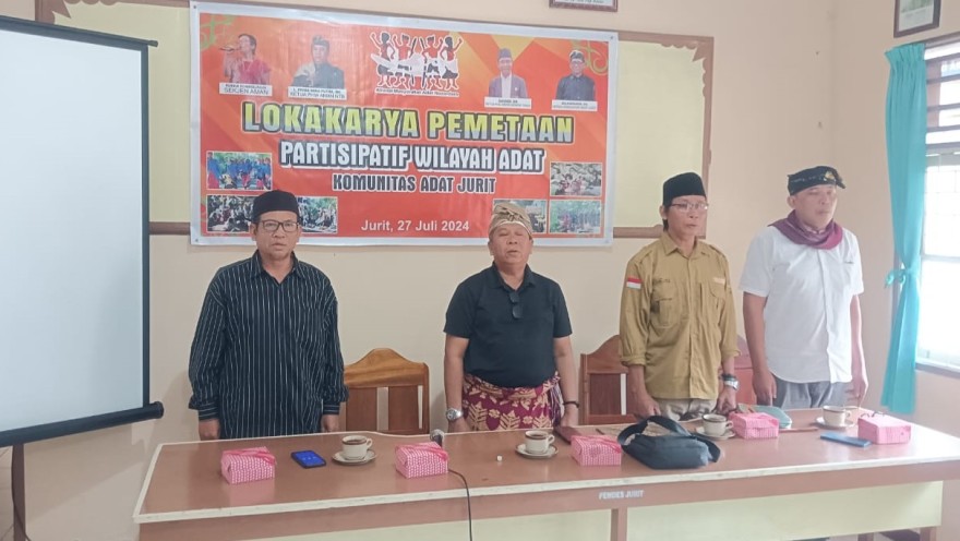 LOKAKARYA PEMETAAN PARTISIPATIF WILAYAH ADAT KOMUNITAS ADAT JURIT